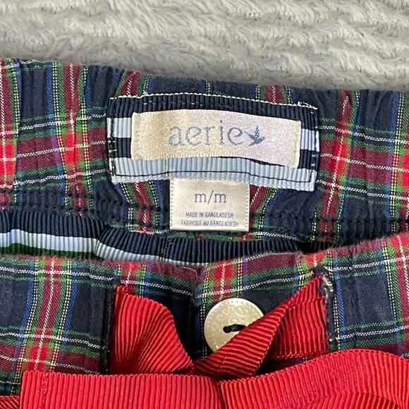Aerie Women’s  Plaid Pajama Pants Size Medium - Picture 5 of 10